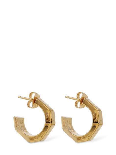 boucle d'oreille homme versace|Boucles d'oreilles Greca Or .